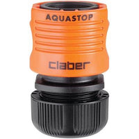RACCORDO RAPIDO STRINGITUBO + STOP CLABER - 1/2+AQUASTOP SELF 8603- 2 pezzi