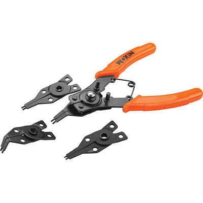 PINZA ANELLI INTERNI ESTERNI 105006 WOKIN - MM 155 4 TESTE INTERCAMBIABILI- 3 pezzi
