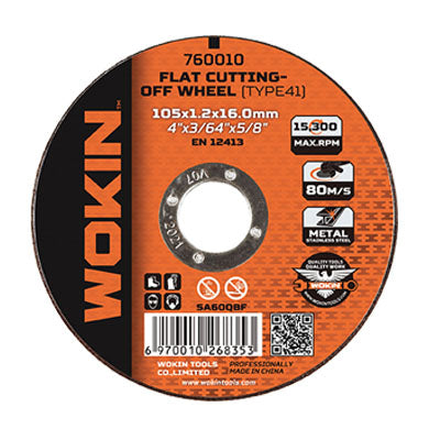 DISCO ABRASIVO TAGLIO FERRO PIANO 760 WOKIN - MM 230X22,2 H.MM 2 760023- 25 pezzi