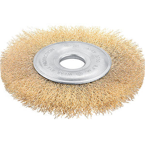 SPAZZOLA ACCIAIO CIRCOLARE + FORO 770505 WOKIN - MM 125 F.MM 22,2- 4 pezzi