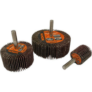 RUOTA ABRASIVA LAMELLARE 776 WOKIN - MM 75X25 GRANA  80 G.MM 6 776475- 5 pezzi