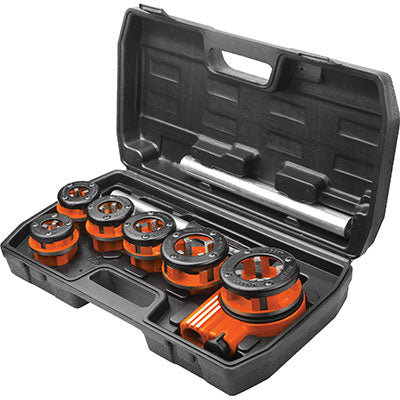 FILIERA MANUALE A CRICCHETTO KIT 331009 WOKIN - 1/4 3/8 1/2 3/4 1 1/4 CF=PZ 9- 1 confezioni