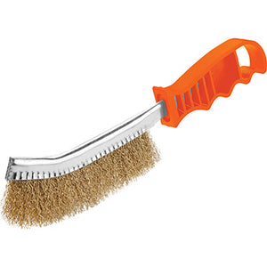 SPAZZOLA SPID ACCIAIO OTTONATO 323010 WOKIN - M.SINTETICO- 12 pezzi