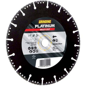 DISCO DIAMANTATO PLATINUM MULTI CUT GRINDING  MM 230X22,2 H.MM 3,1