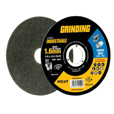 DISCO ABRASIVO TAGLIO FERRO PIANO INDUSTRIAL - MM 125X22,2 H.MM 1,6- 80 pezzi