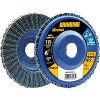 DISCO A LAMELLE RADIALI ZIRCONIO INDUSTRIAL - MM 115X22,2 GRANA 100- 10 pezzi