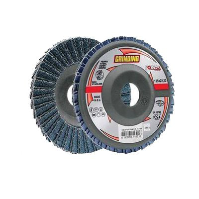 DISCO A LAMELLE RADIALI ZIRCONIO FORZA NEW - MM 115X22,2 GRANA  40- 10 pezzi