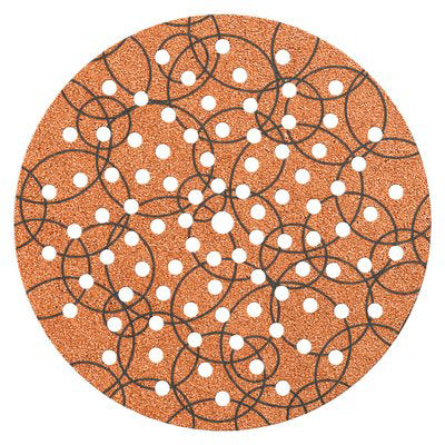 DISCO ABRASIVO FIBRATO VELCRATO 91 FORI IMPERIAL - MM 225X22,2 GRANA  60 CF=PZ 25- 1 confezioni