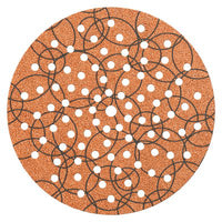 DISCO ABRASIVO FIBRATO VELCRATO 91 FORI IMPERIAL - MM 225X22,2 GRANA 150 CF=PZ 25- 1 confezioni