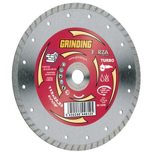 DISCO DIAMANTATO A CORONA ZIGRINATA FORZA  MM 115X22,2 H.MM 2,2