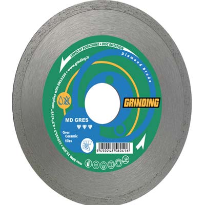 DISCO DIAMANTATO A CORONA LISCIA MD GRES GRINDING  MM 115X22,2 H.MM 1,6