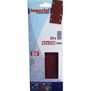CARTA ABRASIVA A FOGLI BOSCH IMPERIAL - GRANA  50 MM 93X230 CF=PZ 10- 4 confezioni