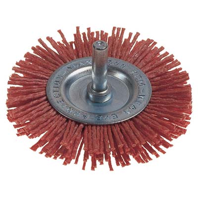 SPAZZOLA FIBRA CIRCOLARE + GAMBO PG  497.10 MM  75 GRANA 150 G.MM 6