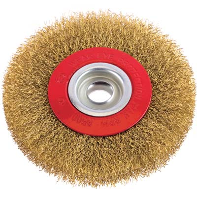 SPAZZOLA ACCIAIO CIRCOLARE + FORO PG - 486.00 MM 100 F.MM 13- 5 pezzi