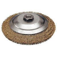 SPAZZOLA ACCIAIO CONICA + FILETTO CEBO - MM 120 F.M14- 2 pezzi