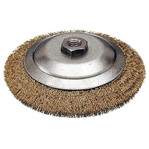 SPAZZOLA ACCIAIO CONICA + FILETTO CEBO - MM 120 F.M14- 2 pezzi