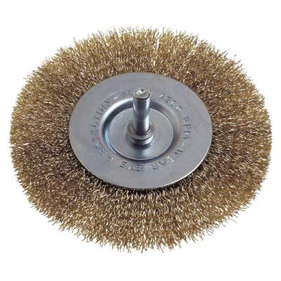 SPAZZOLA ACCIAIO CIRCOLARE + GAMBO PG - 468.50 MM  40 G.MM 6X25- 5 pezzi