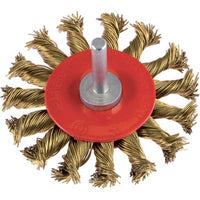 SPAZZOLA ACCIAIO RITORTO CIRCOLARE + GAMBO PG  475.70 MM 100 G.MM 6X25