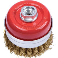 SPAZZOLA ACCIAIO RITORTO A TAZZA + FILETTO PG  485.70 MM 65 F.M14