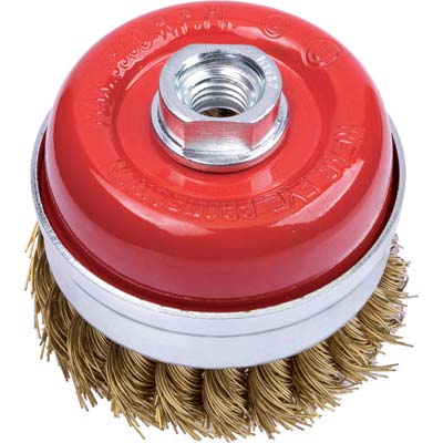 SPAZZOLA ACCIAIO RITORTO A TAZZA + FILETTO PG  485.70 MM 65 F.M14