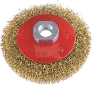 SPAZZOLA ACCIAIO CONICA + FILETTO PG - 467.00 MM  90 F.M14- 2 pezzi