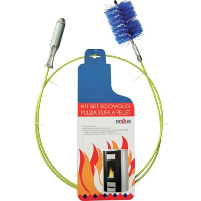 SCOVOLO KIT PULIZIA STUFA PELLET DOMUS - MM 80 H.MT 2,00- 1 confezioni