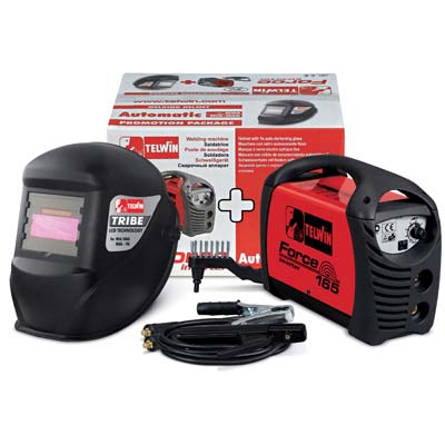 SALDATRICE INVERTER FORCE 165 + MASCHERA TELWIN  VOLT 230 A 150