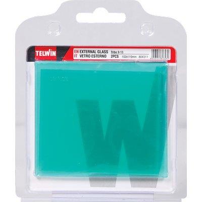 VETRO MASCHERA ESTERNO TRIBE TELWIN - TRASPARENTE MM 102X115 CF=PZ 2- 1 confezioni