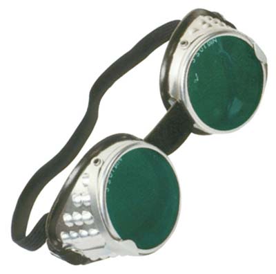 OCCHIALE X SALDATURA ADLER V SACIT  LENTI VERDI DIN 5