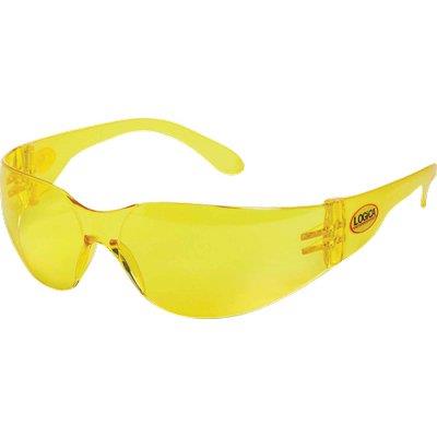 OCCHIALE SICUREZZA ECOVISION - PC ANTIGRAFFIO LENTE GIALLA- 10 pezzi