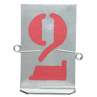 STAMPI TRAFORATI SERIE NUMERI - 0/9 MM  80- 1 confezioni