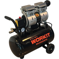 COMPRESSORE AC SILENZIATO WORKIT  SECCO LT 25 HP 1,0