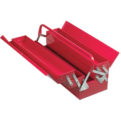 CASSETTA PORTAUTENSILI METALLICA EFFE  5 SCOMPARTI CM 53X20 H.CM 20