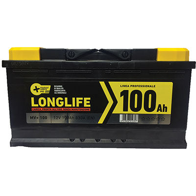 BATTERIA AUTO MODULO VALORE + - AH 100 DX SPUNTO 810A MM 353X175 H.MM 190