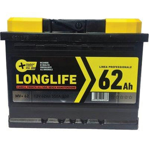 BATTERIA AUTO MODULO VALORE + - AH  62 DX SPUNTO 550A MM 242X175 H.MM 190
