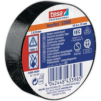 NASTRO PVC ISOLANTE IMQ TESA - NERO MM 15 ML 10- 20 pezzi