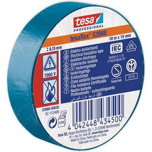 NASTRO PVC ISOLANTE IMQ TESA - AZZURRO MM 15 ML 10- 20 pezzi