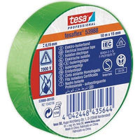NASTRO PVC ISOLANTE IMQ TESA - VERDE MM 15 ML 10- 20 pezzi