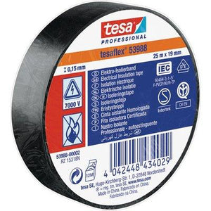 NASTRO PVC ISOLANTE IMQ TESA - NERO MM 19 ML 25- 10 pezzi