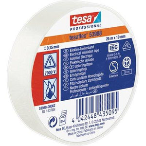 NASTRO PVC ISOLANTE IMQ TESA - BIANCO MM 19 ML 25- 10 pezzi