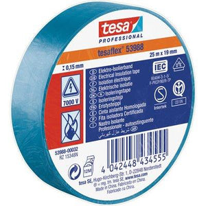 NASTRO PVC ISOLANTE IMQ TESA - AZZURRO MM 19 ML 25- 10 pezzi