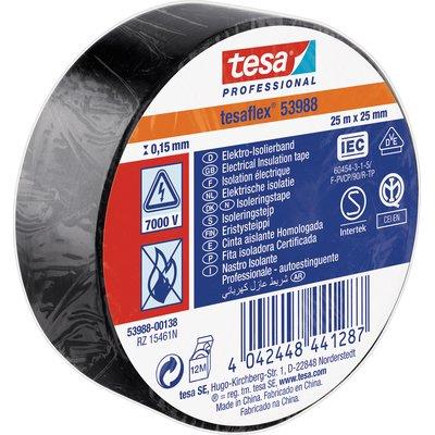 NASTRO PVC ISOLANTE IMQ TESA - NERO MM 25 ML 25- 10 pezzi