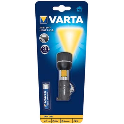TORCIA LED MINI DAY LIGHT VARTA - LED 1 1XMINI STILO AAA INCLUSA- 2 confezioni