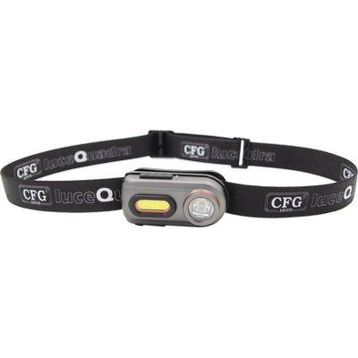 TORCIA FRONTALE TWIN LIGHT LED LUCE QUADRA  RICARICABILE LUMEN 100 MULTIFUNZIONE