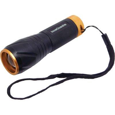 TORCIA LED NERO LED 5 LUCE QUADRA  WATT 5 3XMINI STILO 3XAAA INCLUSE