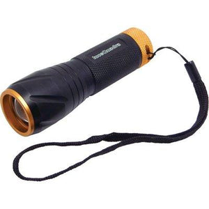 TORCIA LED NERO LED 5 LUCE QUADRA  WATT 5 3XMINI STILO 3XAAA INCLUSE