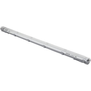PLAFONIERA X TUBO LED  VOLT 230 WATT 2X18 G13 IP65 CM 126,5X11,5 H.CM 8,6