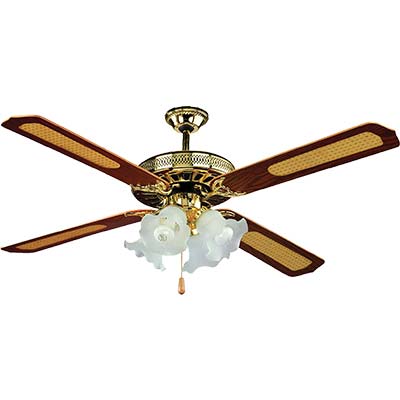 VENTILATORE DA SOFFITTO COUNTRY EFFE  NOCE VOLT 230 WATT 70 CM 130 VEL 3 + 4 LUCI + INV