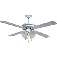 VENTILATORE DA SOFFITTO COUNTRY EFFE  BIANCO VOLT 230 WATT 70 CM 130 VEL 3 +4 LUCI + INV