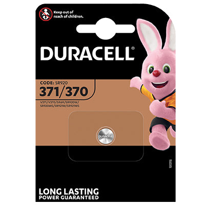 PILA SPECIALISTICA 371/370 DURACELL - OSSIDO ARGENTO VOLT 1,5- 10 pezzi
